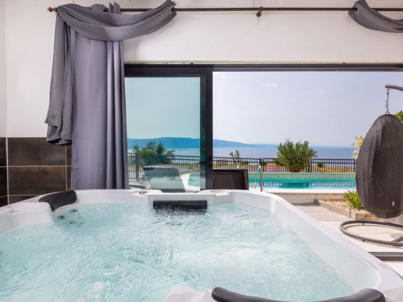Villa sunset view