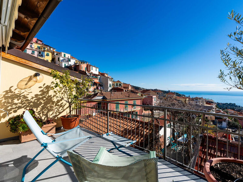 Terrazza con glicine