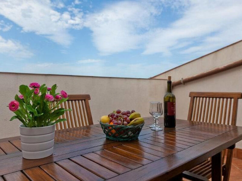 Terrasse des Zentrums