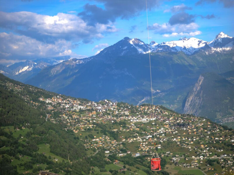 Alm Mayen im Wallis von 1904