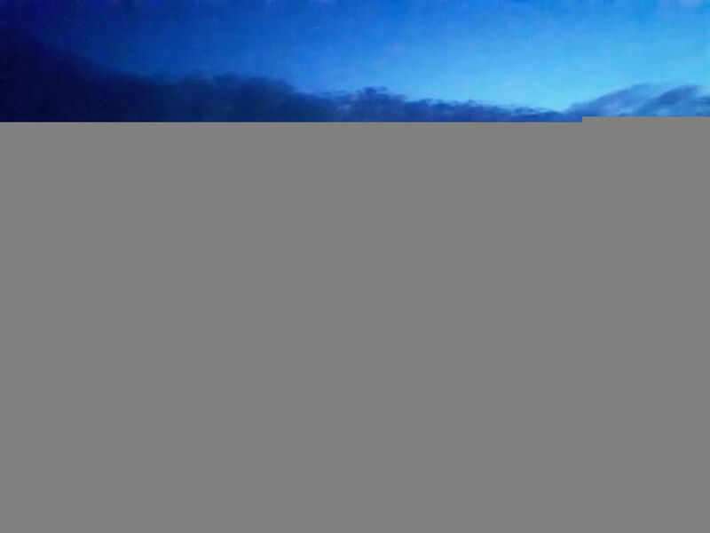 Flacher Sonnenaufgang