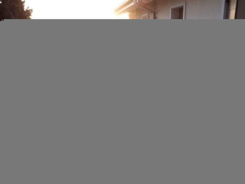 Flacher Sonnenaufgang