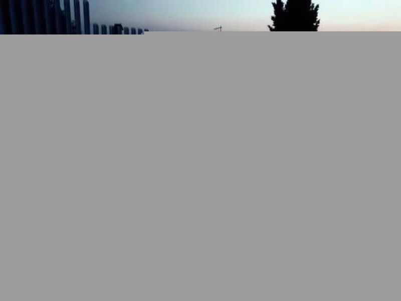 Flacher Sonnenaufgang