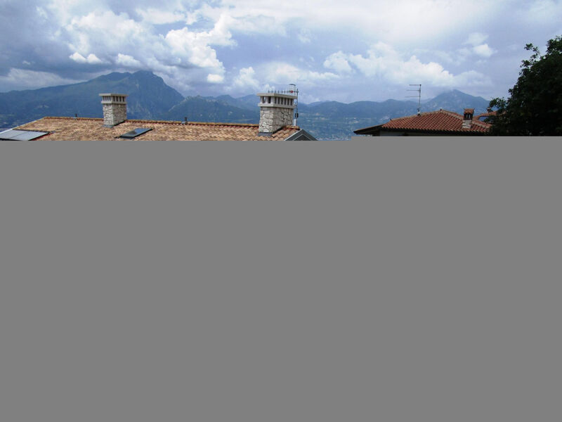 Flacher Sonnenuntergang