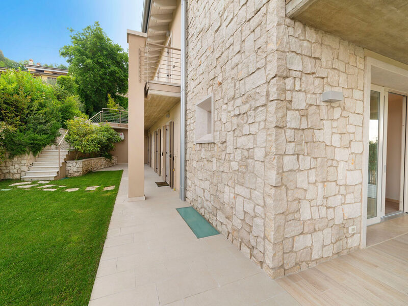 Flacher Sonnenuntergang