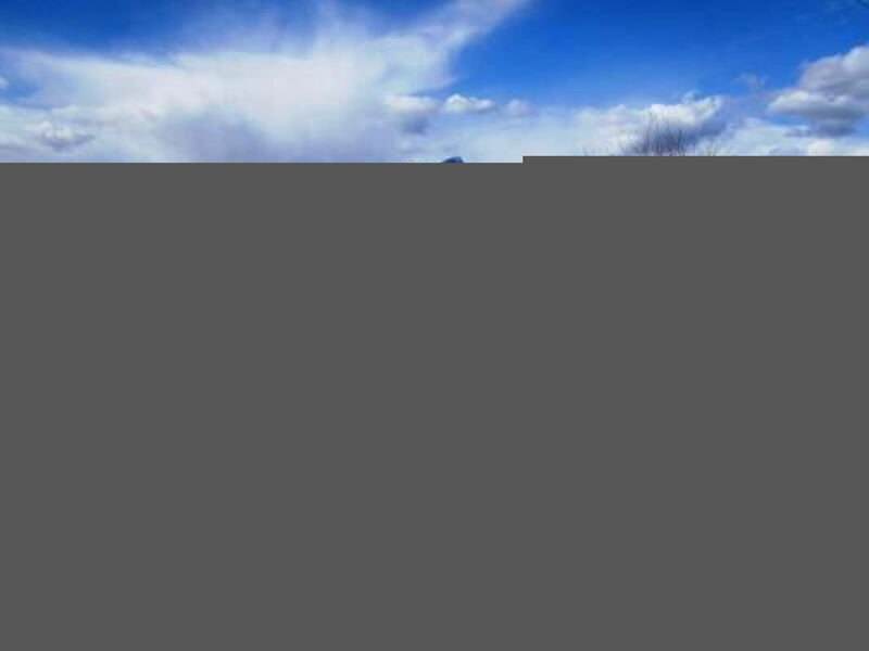 Flacher Sonnenuntergang