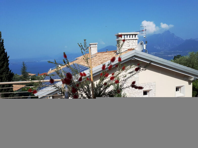 Flacher Sonnenuntergang