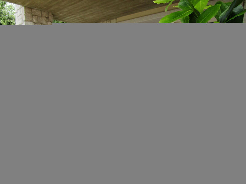 Flacher Sonnenuntergang