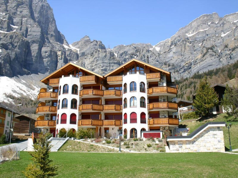 Château Leukerbad # 2-bed apartment, Dusche, WC
